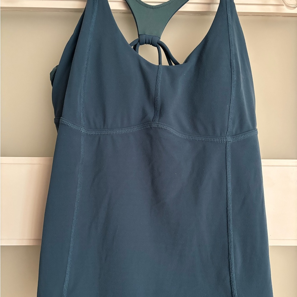 Blue Racerback Active sleeveless top